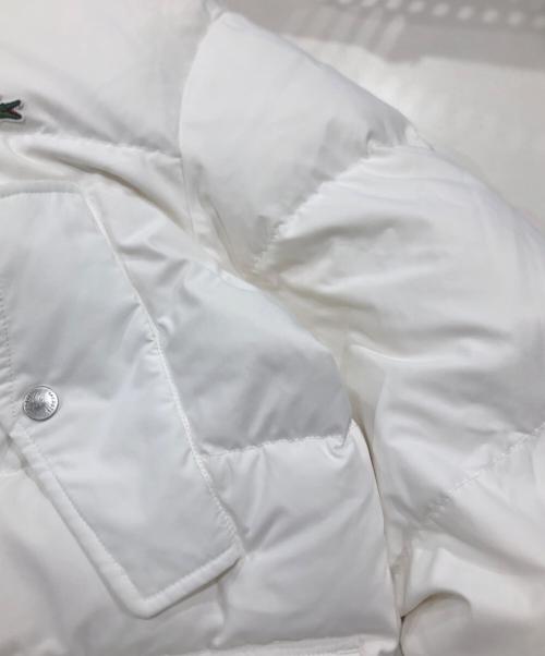 LACOSTE（ラコステ）LACOSTE (ラコステ) 撥水マルチポケットダウンジャケット ホワイト サイズ:46の古着・服飾アイテム