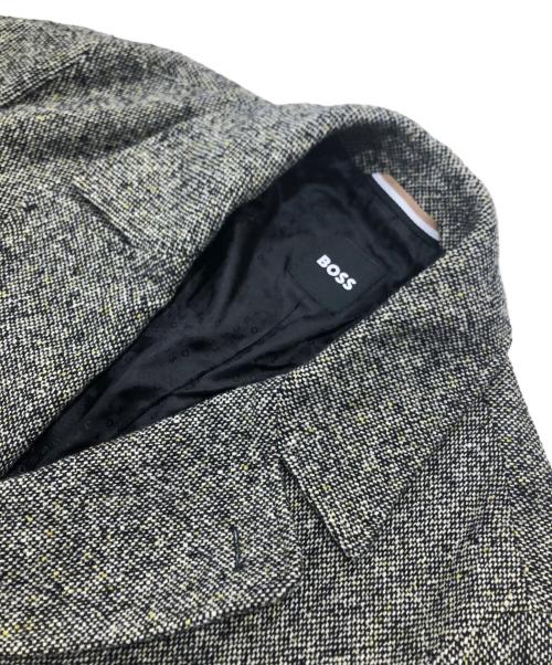 BOSS（ボス）BOSS (ボス) ツイードチェスターコート/ロングコート グレー サイズ:52の古着・服飾アイテム