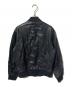 BOSS HUGO BOSS (ボス ヒューゴボス) レザーブルゾン/レザージャケット ネイビー サイズ:46A：20000円