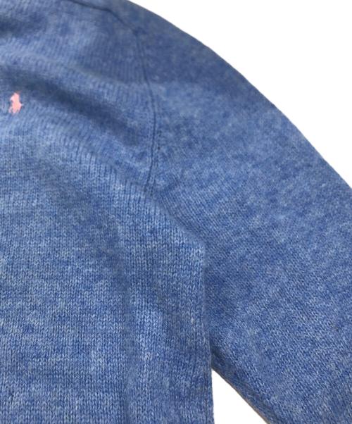 POLO RALPH LAUREN（ポロ・ラルフローレン）POLO RALPH LAUREN (ポロ・ラルフローレン) ウールニット ブルー サイズ:Mの古着・服飾アイテム