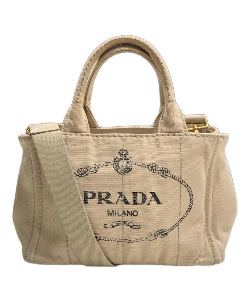 PRADA（プラダ）PRADA (プラダ) カナパ2WAYバッグ ベージュの古着・服飾アイテム