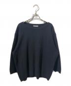 ISSEY MIYAKEイッセイミヤケ）の古着「クルーネックニット」｜ブラック