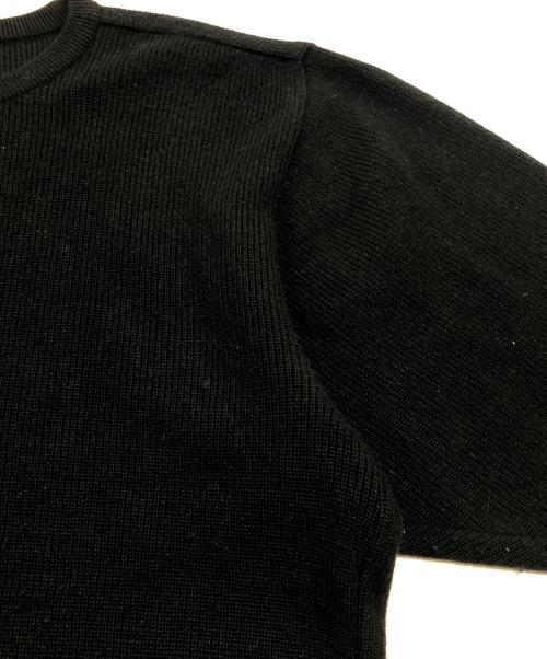 ISSEY MIYAKE（イッセイミヤケ）ISSEY MIYAKE (イッセイミヤケ) クルーネックニット ブラック サイズ:Mの古着・服飾アイテム