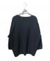 ISSEY MIYAKE (イッセイミヤケ) クルーネックニット ブラック サイズ:M：15000円