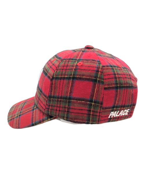 PALACE（パレス）PALACE (パレス) 6-PANEL RED CHECK CAP/ロゴ入りキャップ レッドの古着・服飾アイテム