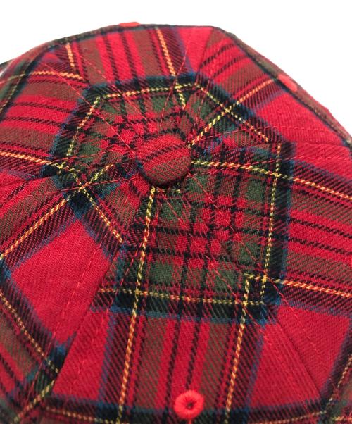 PALACE（パレス）PALACE (パレス) 6-PANEL RED CHECK CAP/ロゴ入りキャップ レッドの古着・服飾アイテム