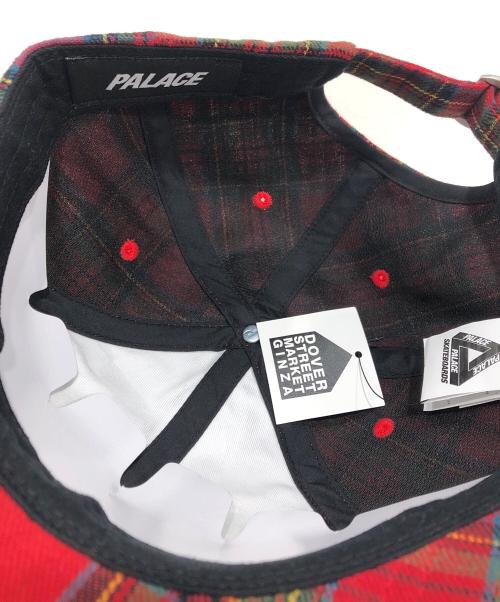 PALACE（パレス）PALACE (パレス) 6-PANEL RED CHECK CAP/ロゴ入りキャップ レッドの古着・服飾アイテム