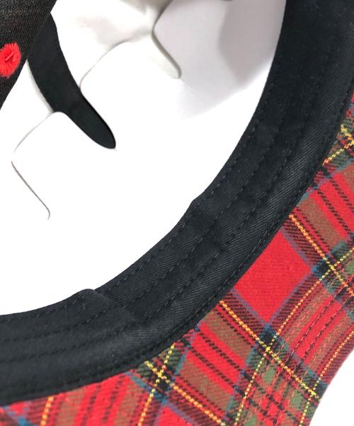 PALACE（パレス）PALACE (パレス) 6-PANEL RED CHECK CAP/ロゴ入りキャップ レッドの古着・服飾アイテム