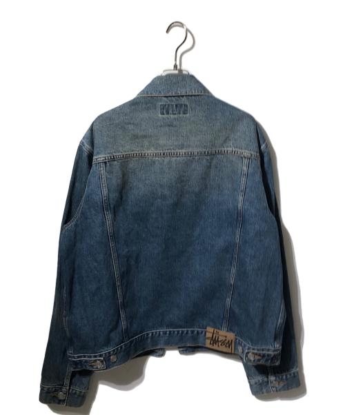 stussy（ステューシー）stussy (ステューシー) VINTAGE WASH DENIM TRUCKER JACKET/デニムジャケット インディゴ サイズ:Lの古着・服飾アイテム