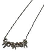 TIFFANY & Co.ティファニー）の古着「トリプルリボンコンビネックレス」｜シルバー×ゴールド