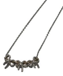 TIFFANY & Co.（ティファニー）の古着「トリプルリボンコンビネックレス」｜シルバー×ゴールド