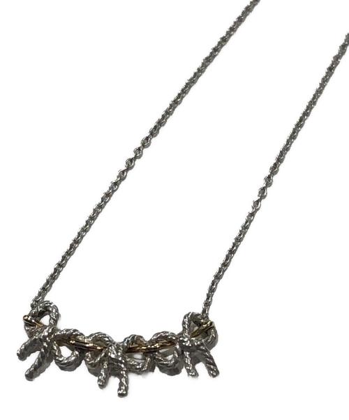 TIFFANY & Co.（ティファニー）Tiffany & Co. (ティファニー) トリプルリボンコンビネックレス シルバー×ゴールドの古着・服飾アイテム