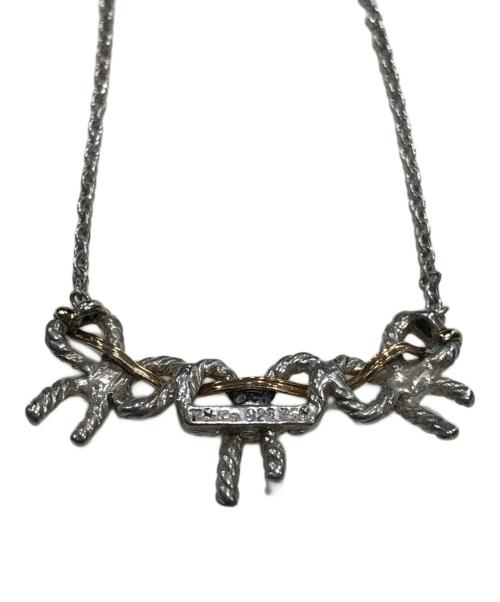TIFFANY & Co.（ティファニー）Tiffany & Co. (ティファニー) トリプルリボンコンビネックレス シルバー×ゴールドの古着・服飾アイテム