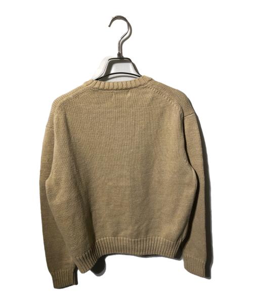 POLO RALPH LAUREN（ポロ・ラルフローレン）POLO RALPH LAUREN (ポロ・ラルフローレン) ポロベアクルーネックニット ベージュ サイズ:XSの古着・服飾アイテム