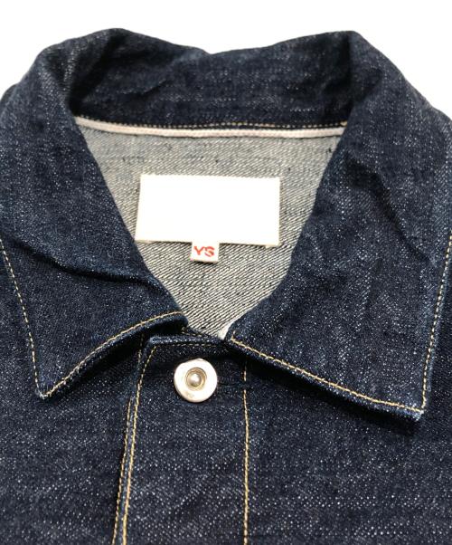 yokosakamoto（ヨウコサカモト）yokosakamoto (ヨウコサカモト) PLEATS JACKET/デニムジャケット インディゴ サイズ:Lの古着・服飾アイテム