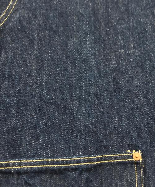 yokosakamoto（ヨウコサカモト）yokosakamoto (ヨウコサカモト) PLEATS JACKET/デニムジャケット インディゴ サイズ:Lの古着・服飾アイテム