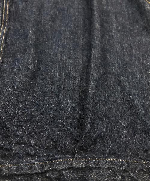 yokosakamoto（ヨウコサカモト）yokosakamoto (ヨウコサカモト) PLEATS JACKET/デニムジャケット インディゴ サイズ:Lの古着・服飾アイテム