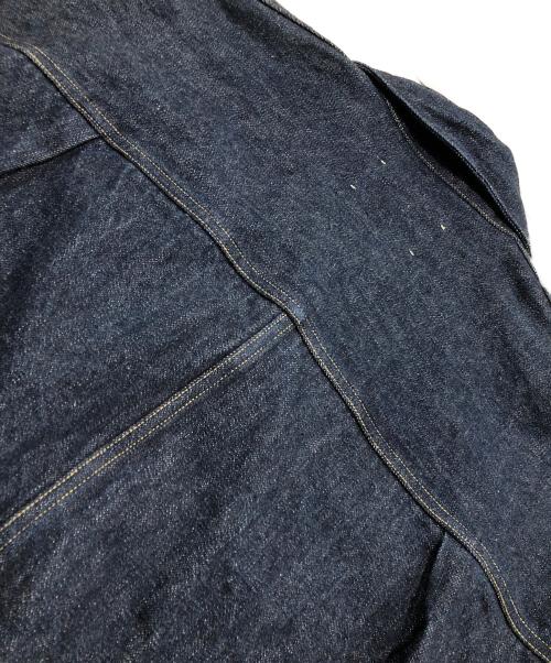 yokosakamoto（ヨウコサカモト）yokosakamoto (ヨウコサカモト) PLEATS JACKET/デニムジャケット インディゴ サイズ:Lの古着・服飾アイテム