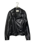 beautiful peopleビューティフルピープル）の古着「vintage leather THE /a riders jacket/レザージャケット」｜ブラック