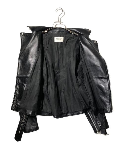 beautiful people（ビューティフルピープル）beautiful people (ビューティフルピープル) vintage leather THE /a riders jacket/レザージャケット ブラック サイズ:190の古着・服飾アイテム