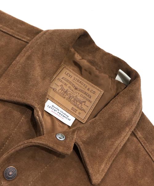 LEVI'S（リーバイス）LEVI'S (リーバイス) 別注 TYPEⅢスウェードトラッカージャケット ブラウン サイズ:Mの古着・服飾アイテム