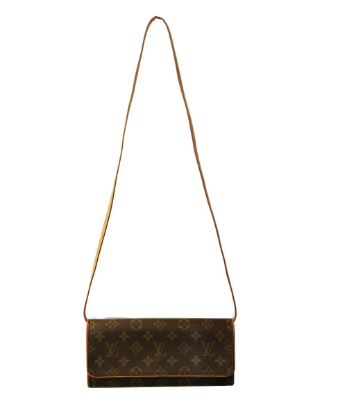 LOUIS VUITTON（ルイ ヴィトン）LOUIS VUITTON (ルイヴィトン) ポシェット・ツインGM ブラウン サイズ:GM モノグラム M51852 SD0041の古着・服飾アイテム