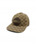 GUCCIグッチ）の古着「GGキャンパスベースボールキャップ」｜ベージュ