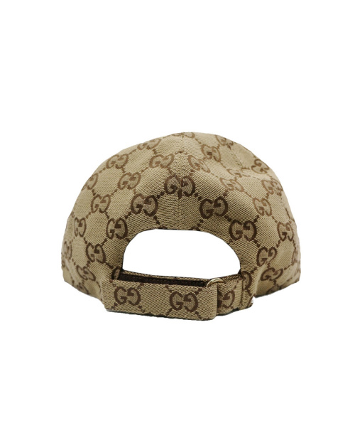 GUCCI（グッチ）GUCCI (グッチ) GGキャンパスベースボールキャップ ベージュの古着・服飾アイテム
