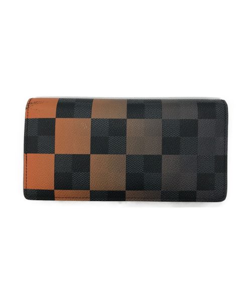 LOUIS VUITTON（ルイ ヴィトン）LOUIS VUITTON (ルイ ヴィトン) ポルトフォイユ・ブラザNM ボルケーノオレンジ 20年製　ダミエ・グラフィット・ジャイアント TA4230の古着・服飾アイテム