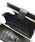 中古・古着 CHANEL (シャネル) ココマークキャビアスキンガマグチロングウォレット ブラック：22800円