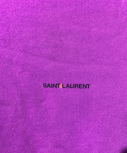 Saint Laurent Paris（サンローランパリ）Saint Laurent Paris (サンローランパリ) プルオーバーパーカー パープル サイズ:XSの古着・服飾アイテム