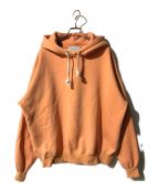 Sea Room lynnシールームリン）の古着「VOLUMEフーディーパーカー」｜オレンジ