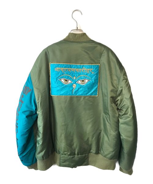 Liberaiders（リベレイダース）Liberaiders (リベレイダース) WISDOM EYES BOMBER JACKET グリーン サイズ:Ｍの古着・服飾アイテム