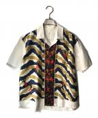 TOGA VIRILIS TOGA ARCHIVESトーガ ビリリース トーガ アーカイブ）の古着「オープンカラーシャツ」｜ネイビー×ホワイト