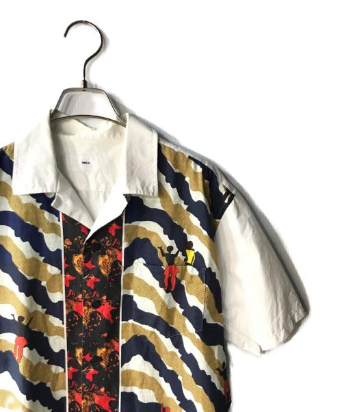 TOGA VIRILIS TOGA ARCHIVES（トーガ ビリリース トーガ アーカイブ）TOGA VIRILIS TOGA ARCHIVES (トーガ ビリリース トーガ アーカイブ) オープンカラーシャツ ネイビー×ホワイト サイズ:46の古着・服飾アイテム