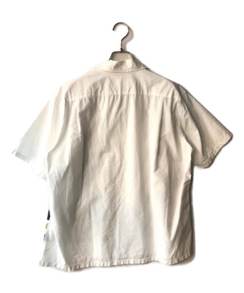 TOGA VIRILIS TOGA ARCHIVES（トーガ ビリリース トーガ アーカイブ）TOGA VIRILIS TOGA ARCHIVES (トーガ ビリリース トーガ アーカイブ) オープンカラーシャツ ネイビー×ホワイト サイズ:46の古着・服飾アイテム