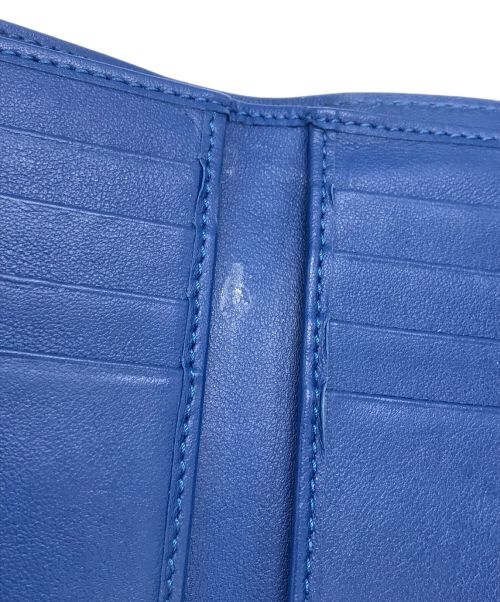 TOD'S（トッズ）TOD'S (トッズ) tタイムレス レザーウォレット ブルーの古着・服飾アイテム