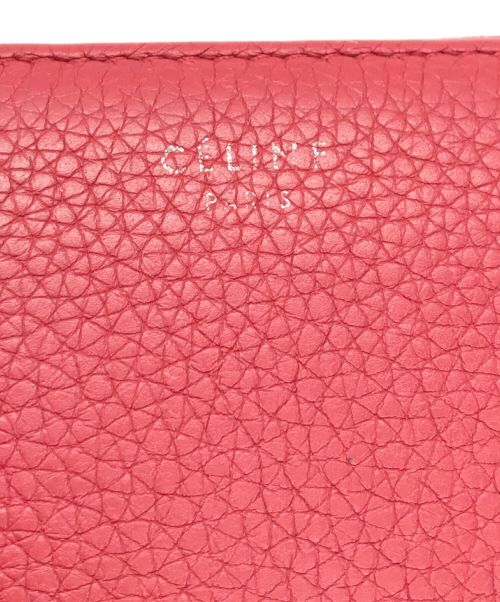 CELINE（セリーヌ）CELINE (セリーヌ) ラージジップドマルチファンクションウォレット / 長財布 レッドの古着・服飾アイテム