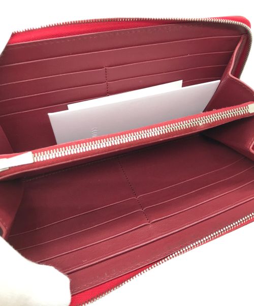 CELINE（セリーヌ）CELINE (セリーヌ) ラージジップドマルチファンクションウォレット / 長財布 レッドの古着・服飾アイテム