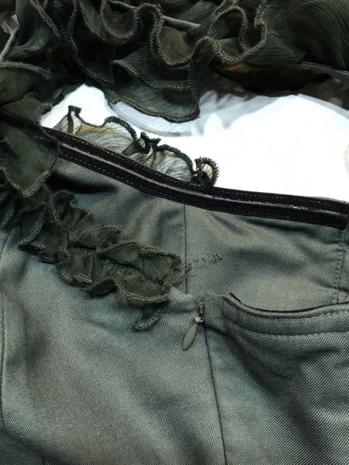 Ameri（アメリ）Ameri (アメリ) MEDI 2WAY FRILL ROMPERS グリーン サイズ:Ｓの古着・服飾アイテム