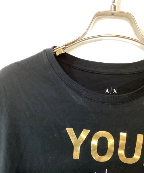 ARMANI EXCHANGE（アルマーニ エクスチェンジ）ARMANI EXCHANGE (アルマーニ エクスチェンジ) カットソー ブラック サイズ:Ｓの古着・服飾アイテム