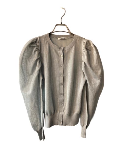Snidel（スナイデル）Snidel (スナイデル) スパークルシアーカーディガン グレー サイズ:ONE SIZEの古着・服飾アイテム