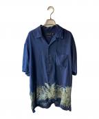 NAUTICAノーティカ）の古着「シルクシャツ」｜ネイビー