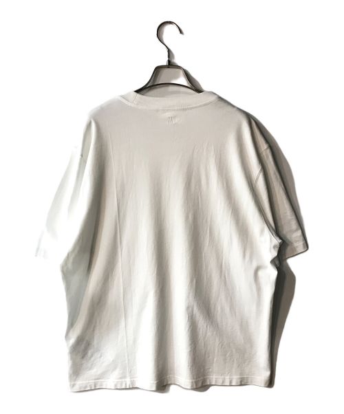 AMI Alexandre Mattiussi（アミアレクサンドルマテュッシ）AMI Alexandre Mattiussi (アミ アレクサンドル マテュッシ) ロゴ刺繍クルーネックTシャツ ホワイト サイズ:FREEの古着・服飾アイテム