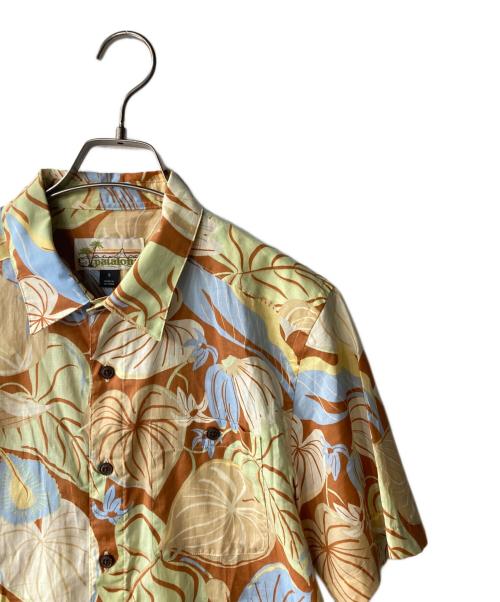 pataloha（パタロハ）pataloha (パタロハ) アロハシャツ オレンジ×ブルー サイズ:Ｓの古着・服飾アイテム