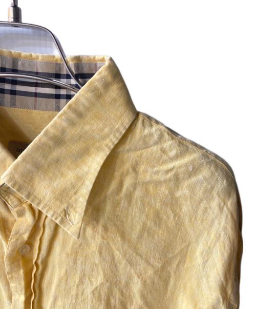 BURBERRY（バーバリー）BURBERRY (バーバリー) リネンシャツ イエロー サイズ:Lの古着・服飾アイテム