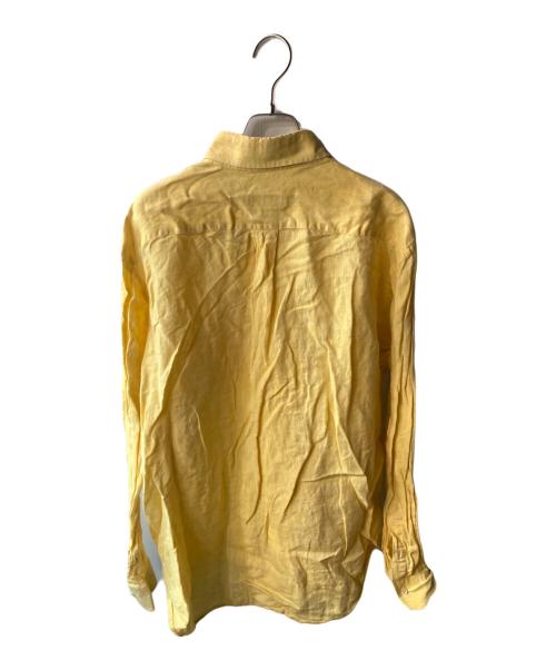 BURBERRY（バーバリー）BURBERRY (バーバリー) リネンシャツ イエロー サイズ:Lの古着・服飾アイテム
