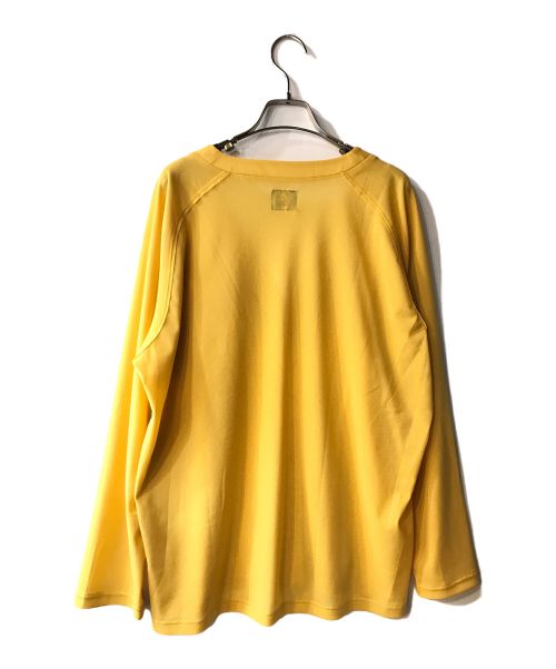 Needles（ニードルズ）Needles (ニードルズ) V NECK CARDIGAN  POLY MESH イエロー サイズ:Ｍの古着・服飾アイテム