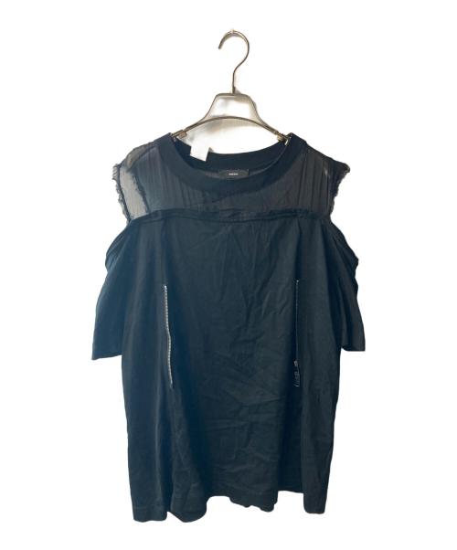 DIESEL（ディーゼル）DIESEL (ディーゼル) チュニックカットソー ブラック サイズ:Sの古着・服飾アイテム