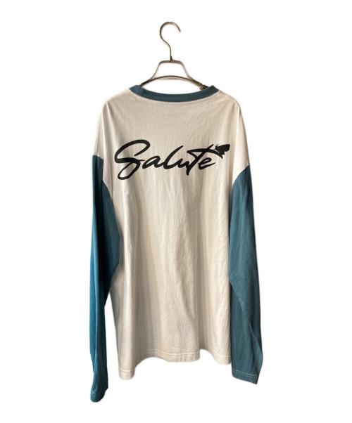 SALUTE（サルーテ）SALUTE (サルーテ) ラグランカットソー ホワイト サイズ:Lの古着・服飾アイテム